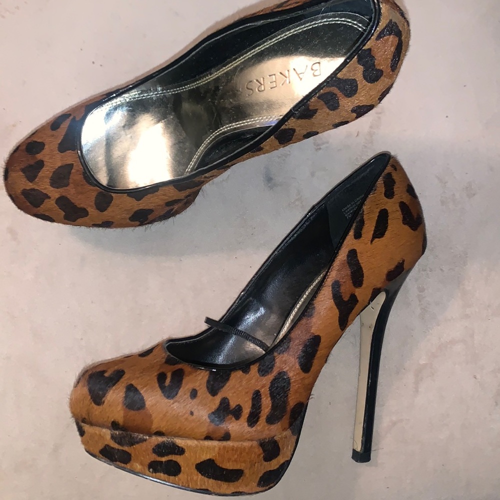 Leopard print heels